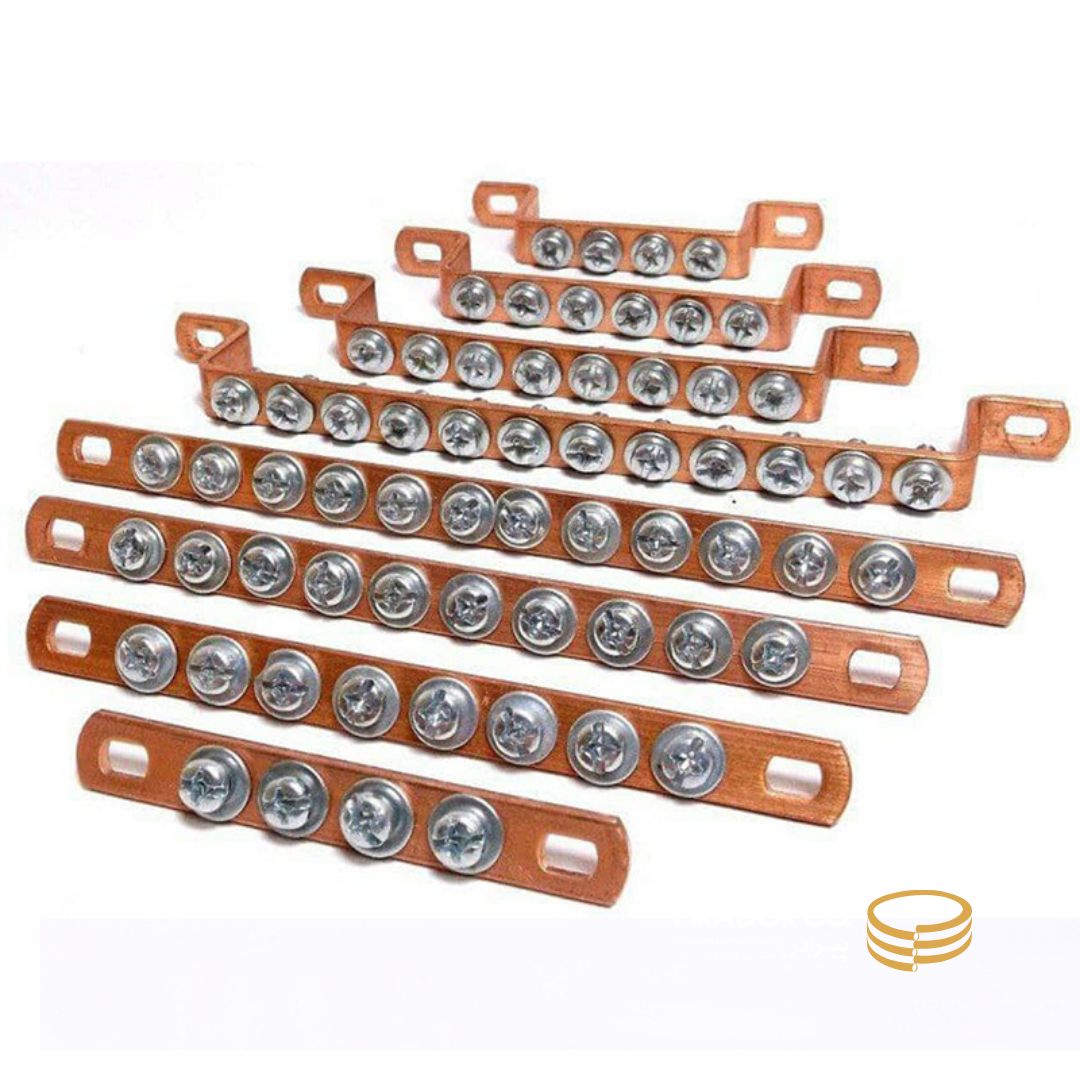 جدول محاسبه سایز شینه تابلو برق برای جریان نامی مختلف